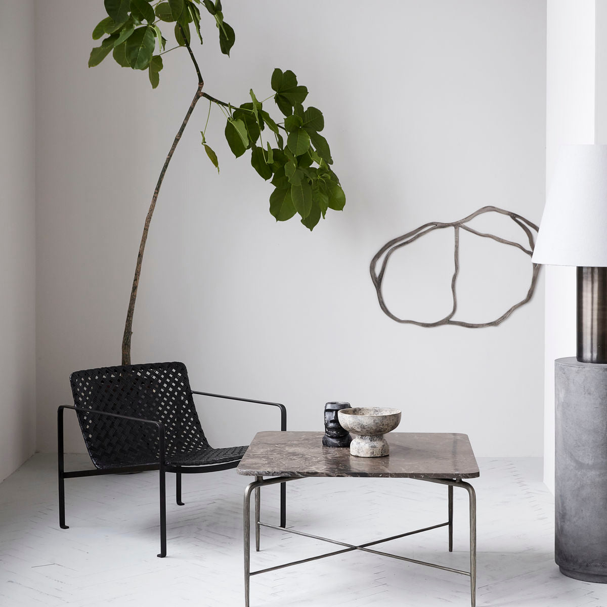 House Doctor - Coffee table, Square, Brown - l: 80 cm, w: 80 cm, h: 45 cm