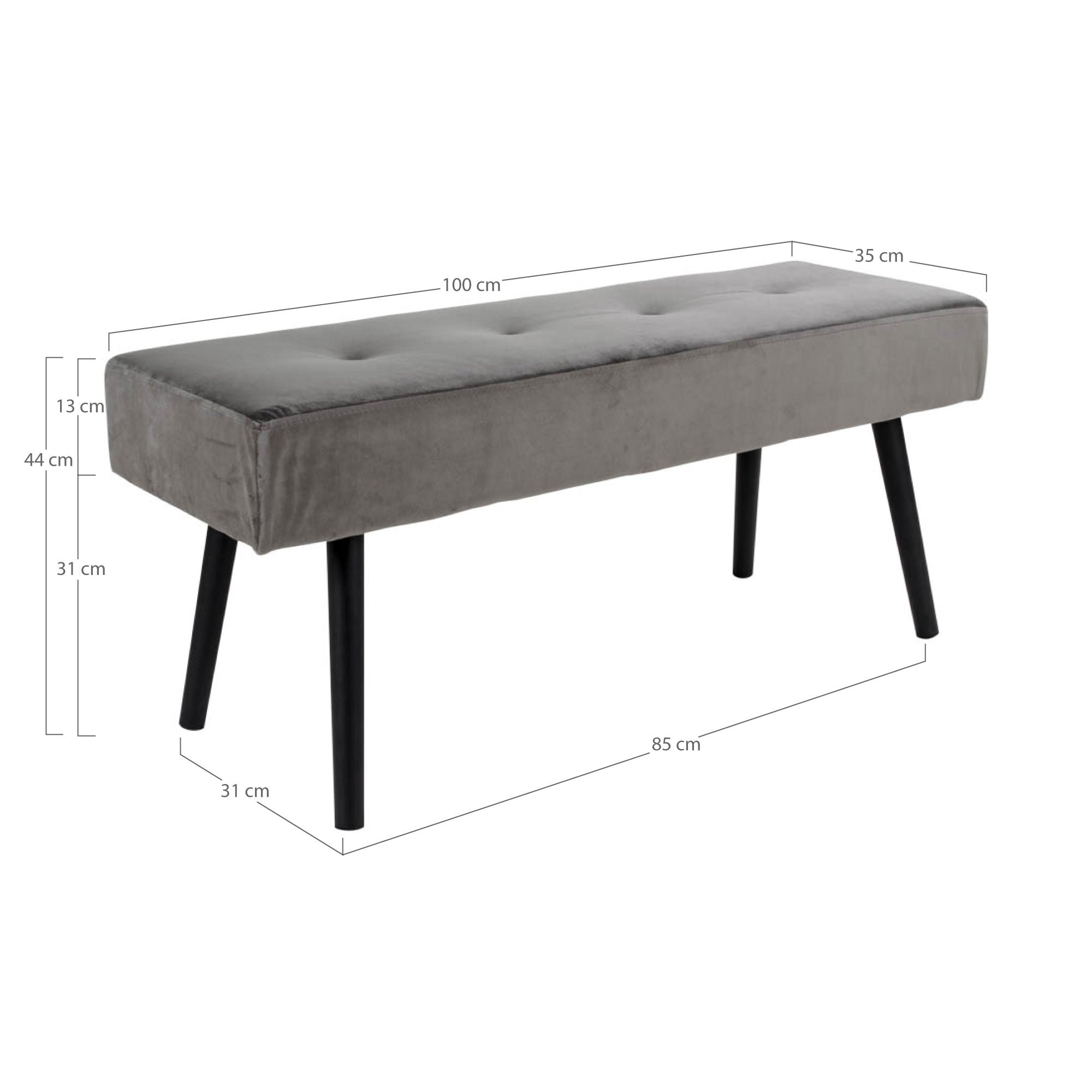 House Nordic Skiby bench