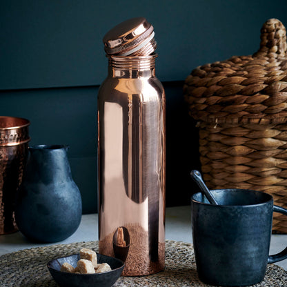 House Doctor-Bottle, Al, Copper-h: 28 cm, dia: 7.5 cm