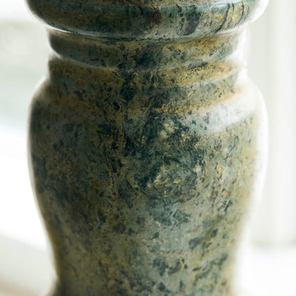 House Doctor - Candlestick, Gima, Green - l: 10 cm, w: 10 cm, h: 23 cm