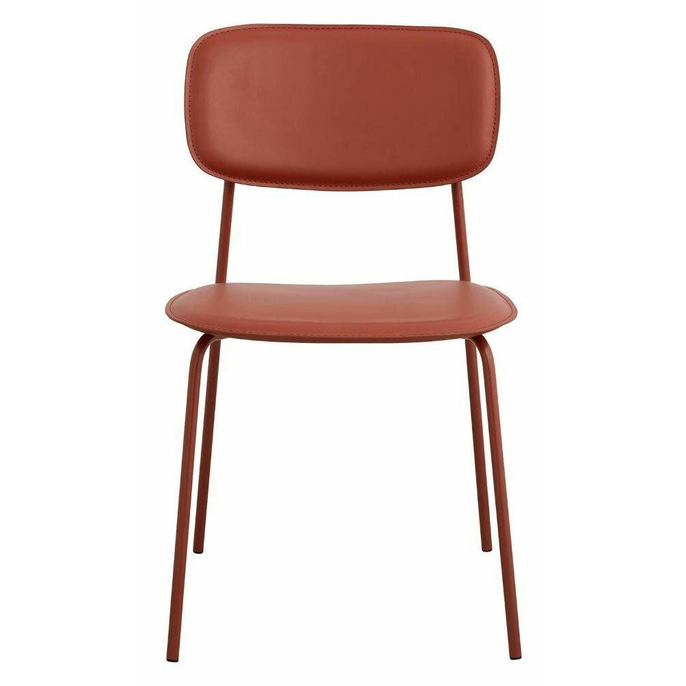 ESA dining chair - rust red