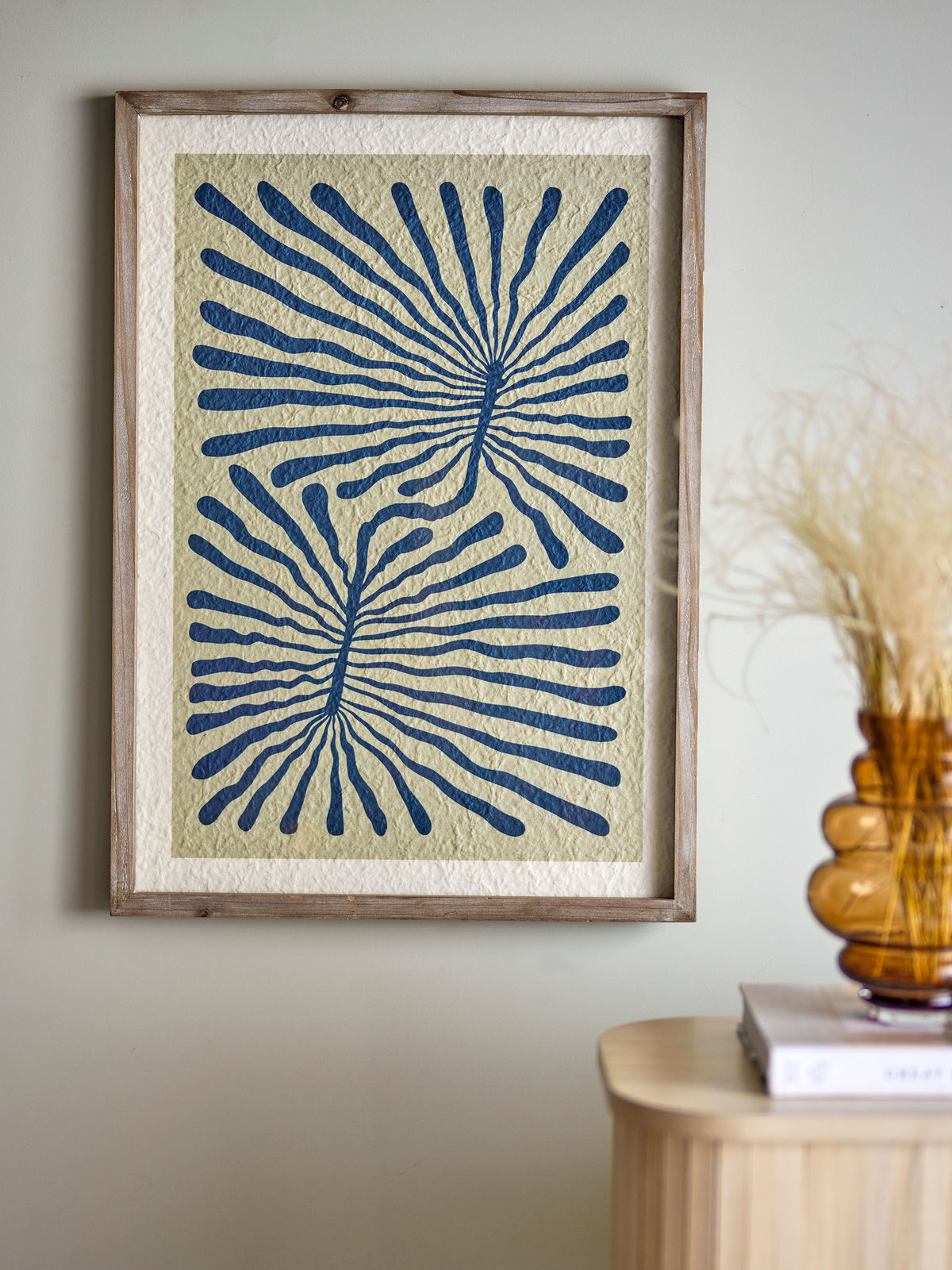 Bloomingville Tily Illustration with frame, Nature, Pine