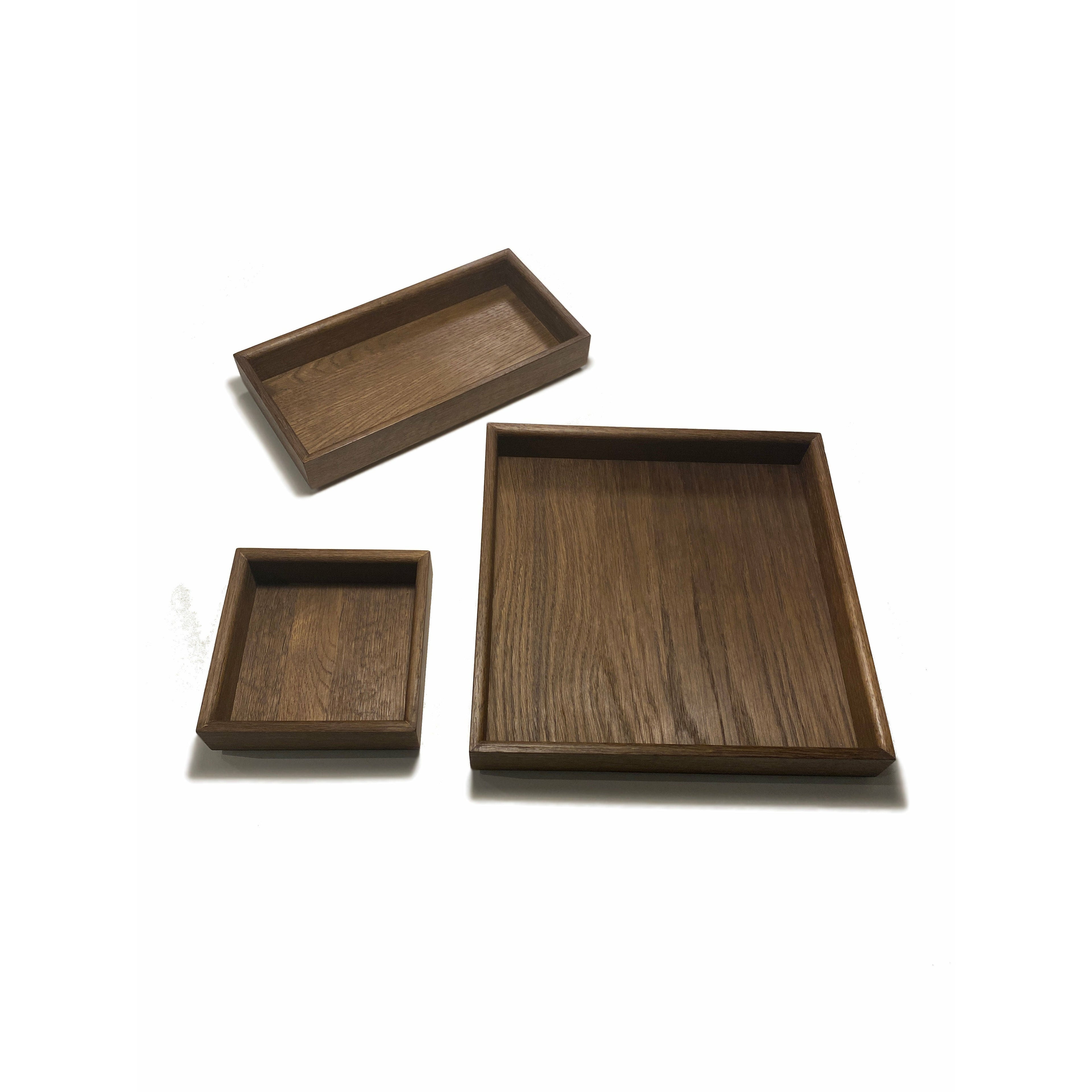 Langbo Stackable Tray Bundle - Natural Oiled Oak