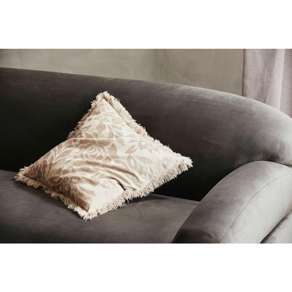 Nordal SOF sofa with velour cover - L214 cm - warm grey