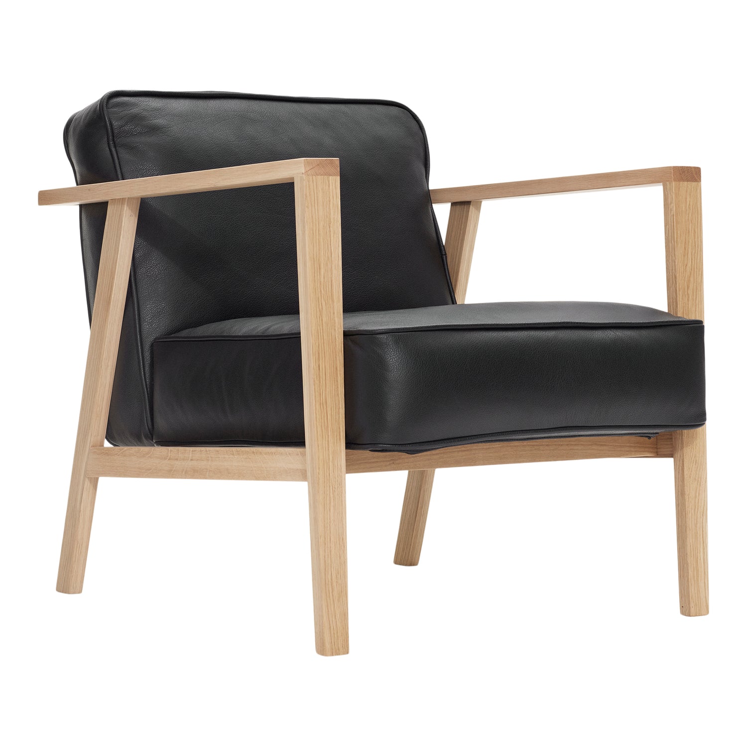 Andersen Furniture - LC1 Lounge chair - black leather/frame in oak