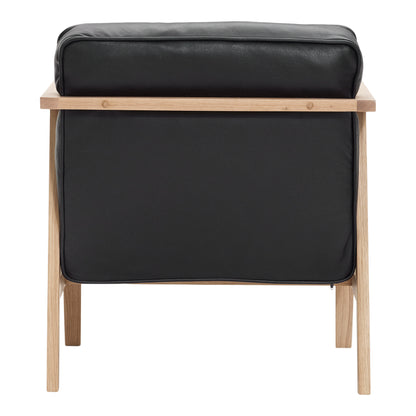 Andersen Furniture - LC1 Lounge chair - black leather/frame in oak