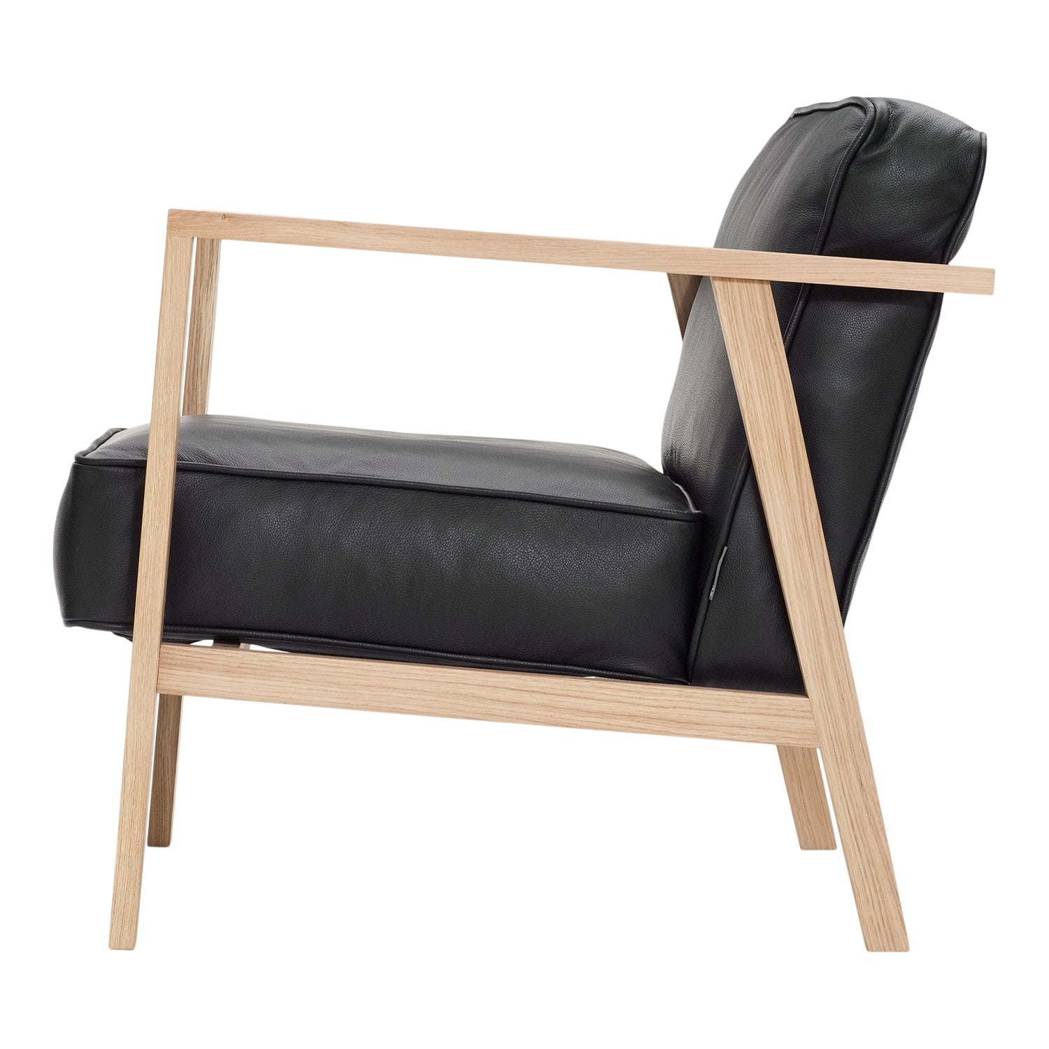 Andersen Furniture - LC1 Lounge chair - black leather/frame in oak