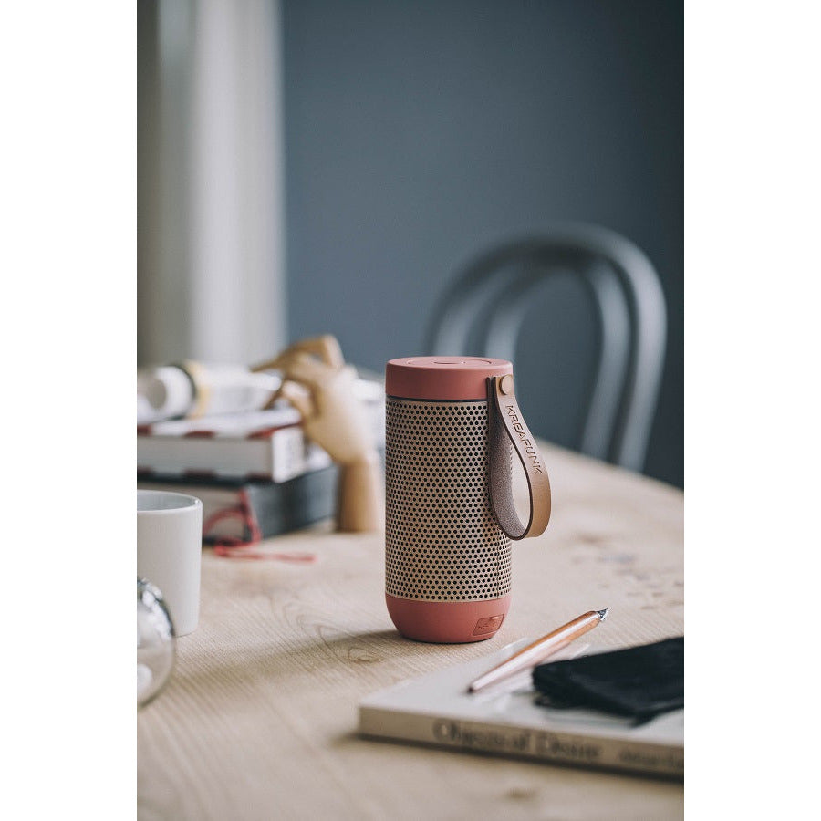 Kreafunk - Wireless speaker with strap aFUNK coral bronze