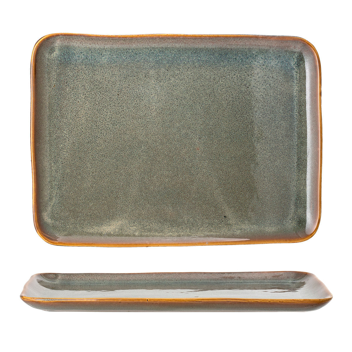 Bloomingville Aime Serving Food, Green, Stoneware