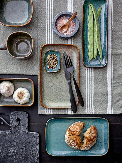 Bloomingville Aime Serving Food, Green, Stoneware