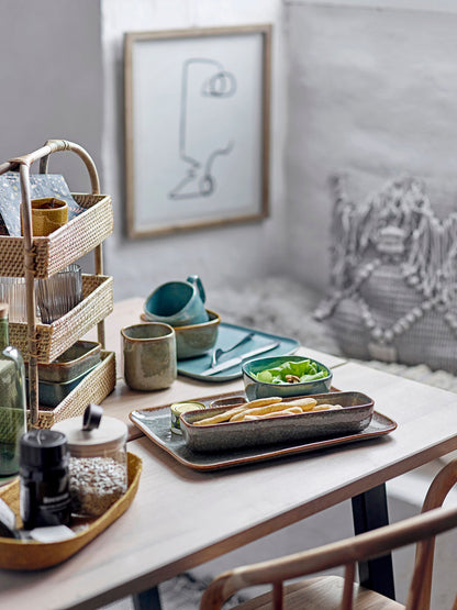 Bloomingville Aime Serving Food, Green, Stoneware