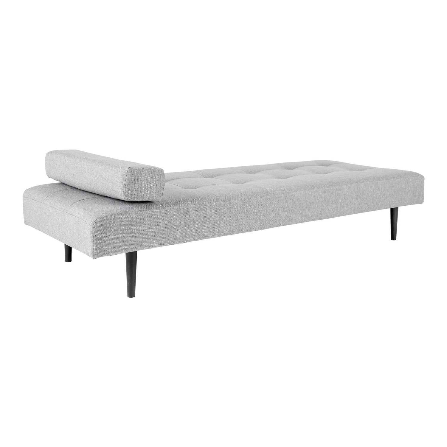 Capri Daybed - Daybed in light gray with black wooden legs, HN1001