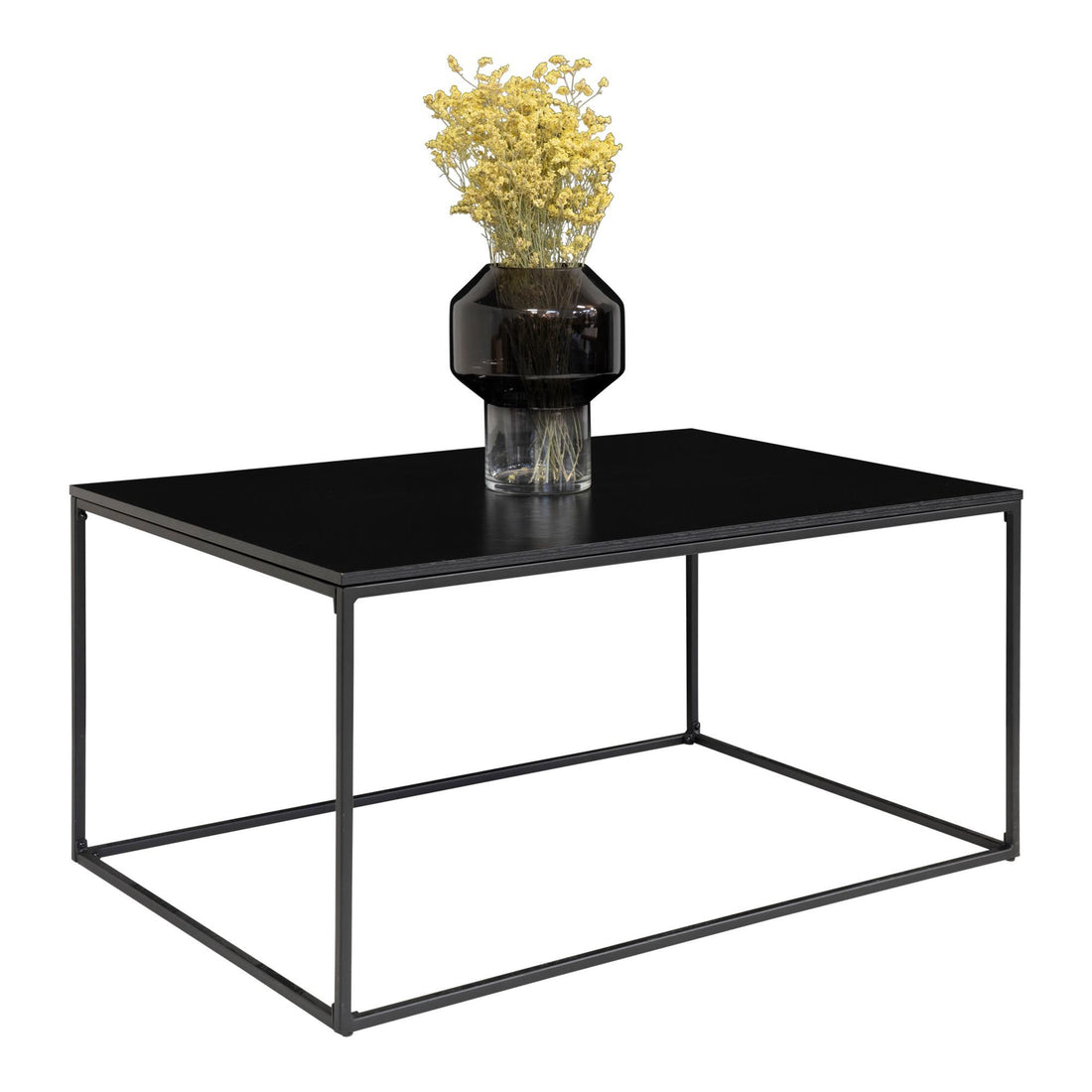 Vita Coffee Table - Coffee table with black frame and black countertop 90x60x45 cm - 1 - pcs