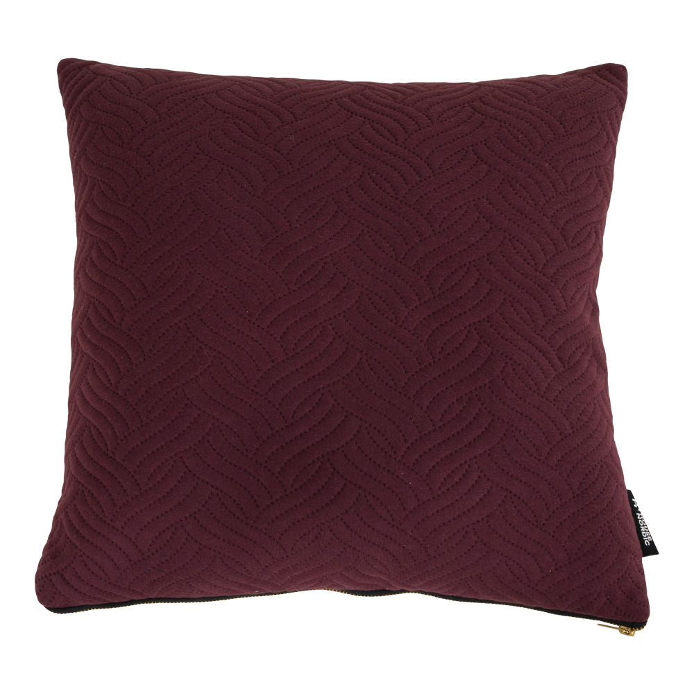Ferrel Pillow - Pillow in burgundy red, 45x45cm