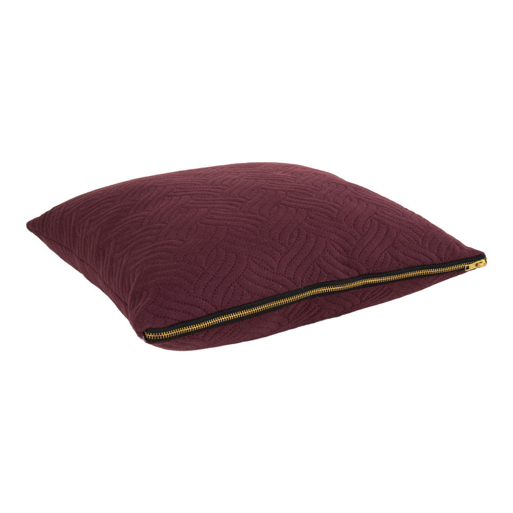 Ferrel Pillow - Pillow in burgundy red, 45x45cm