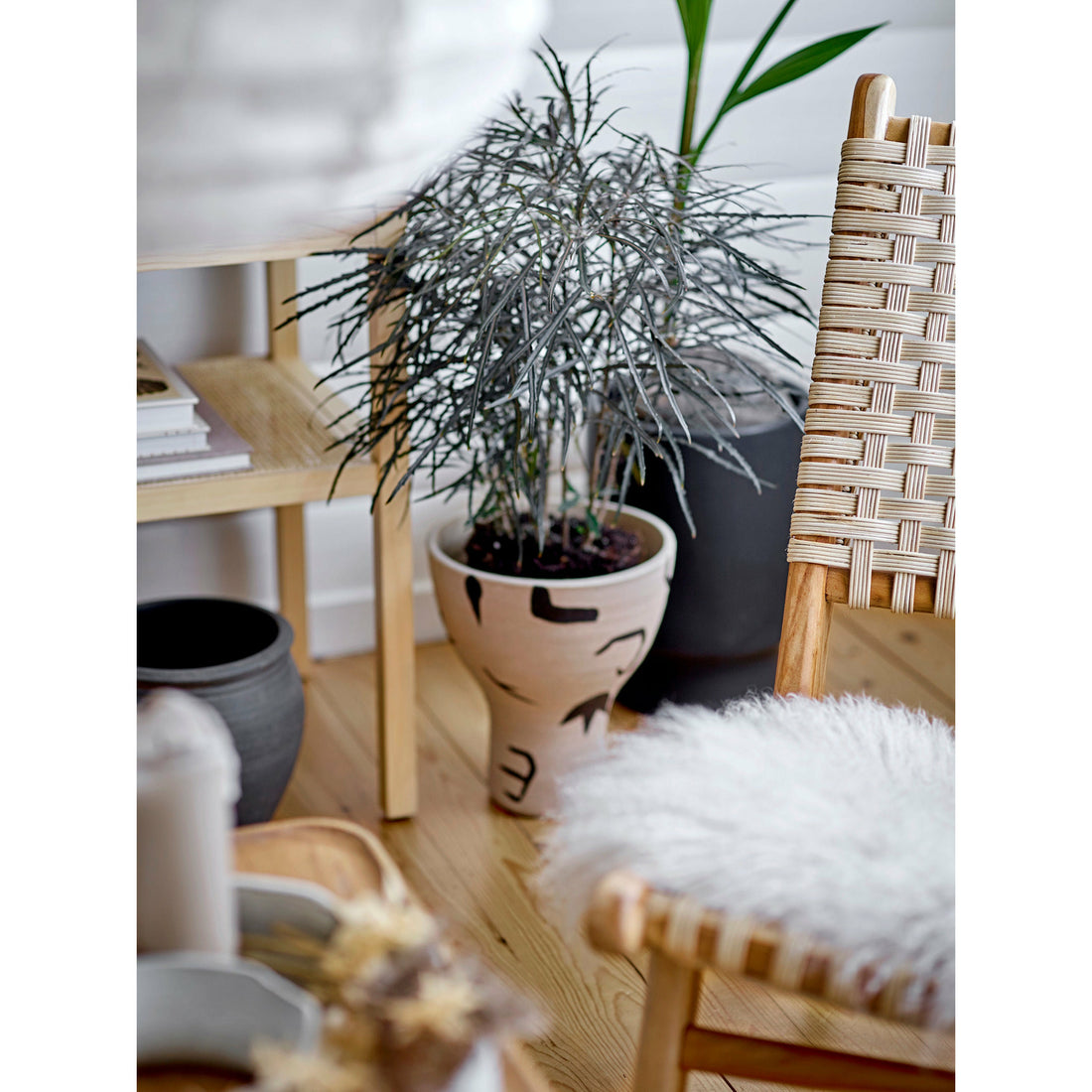 Bloomingville Mac Urtepotteskjuler, Sort, Stentøj - Bloomingville - DesignGaragen.dk