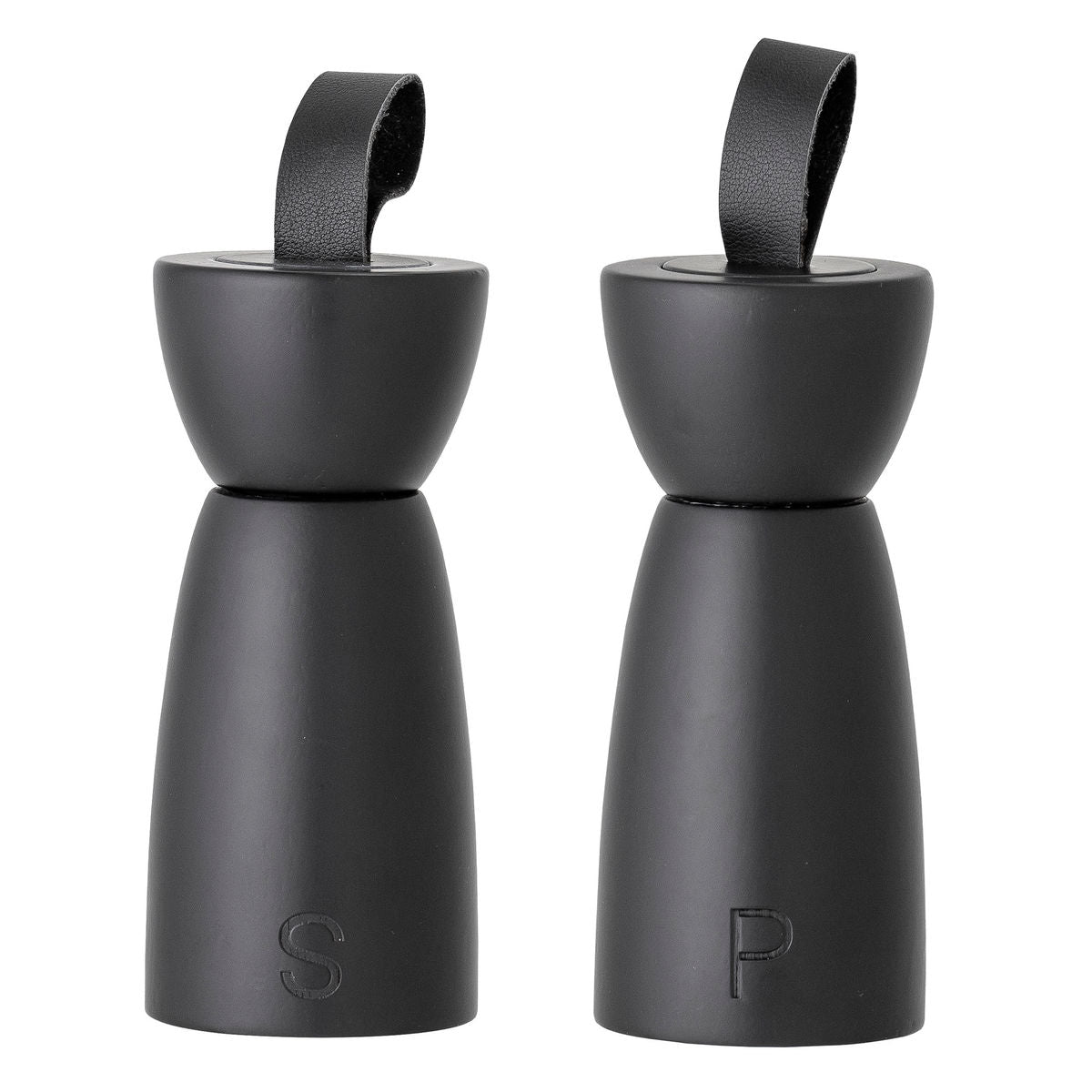 Bloomingville Hanif Salt &amp; Pepper grinder, black, rubber tree