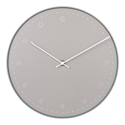 Elba wall clock - wall clock in plastic, dusty green, round, Ø30 cm