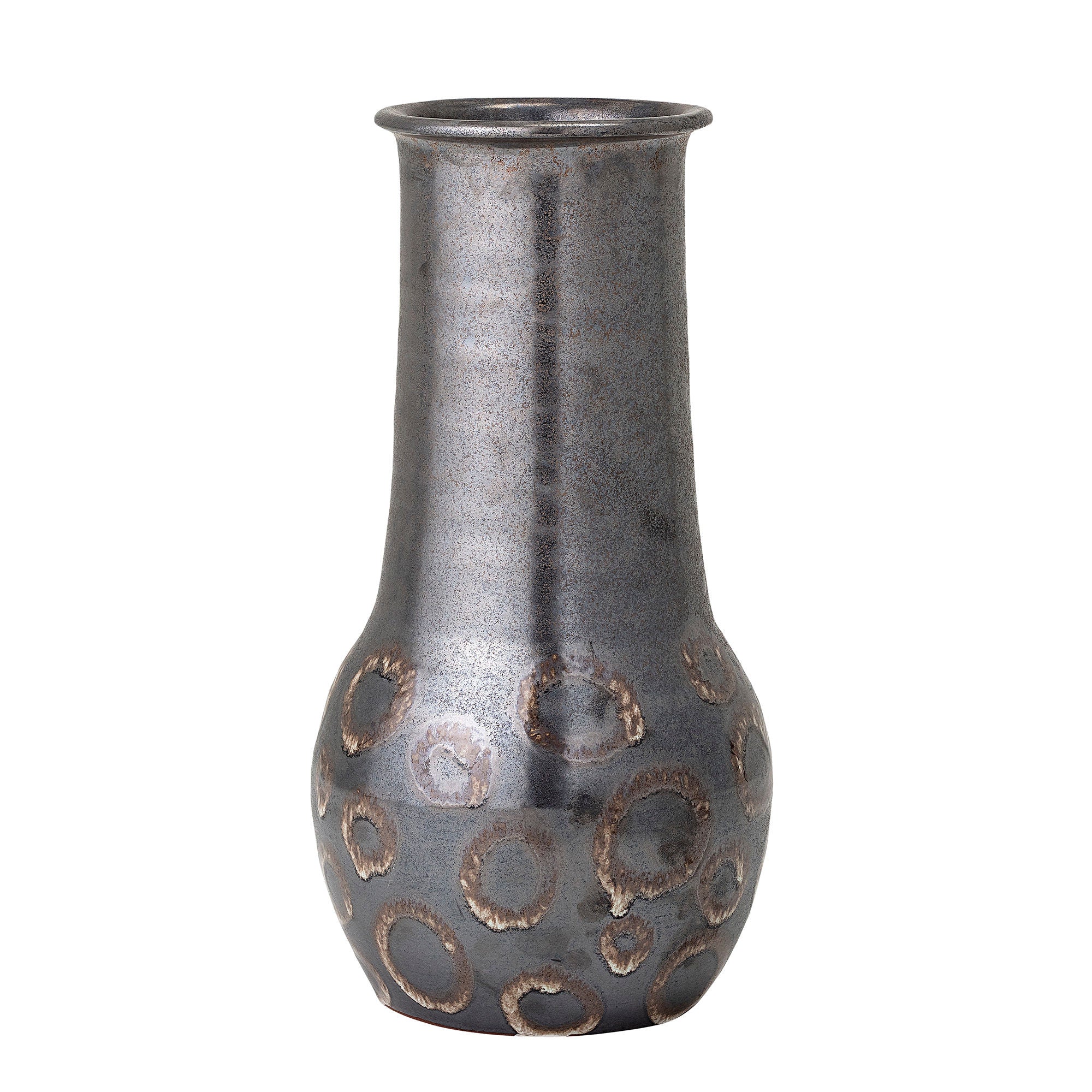 Bloomingville Gorm Decorative Vase, Black, Terracotta