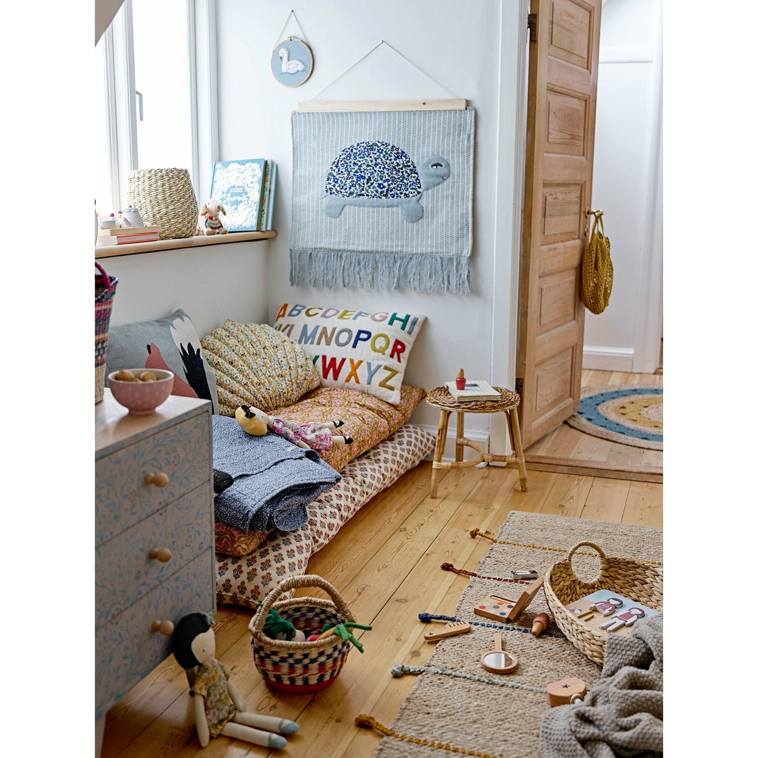 Bloomingville Kamala Cushion, Brown, Cotton