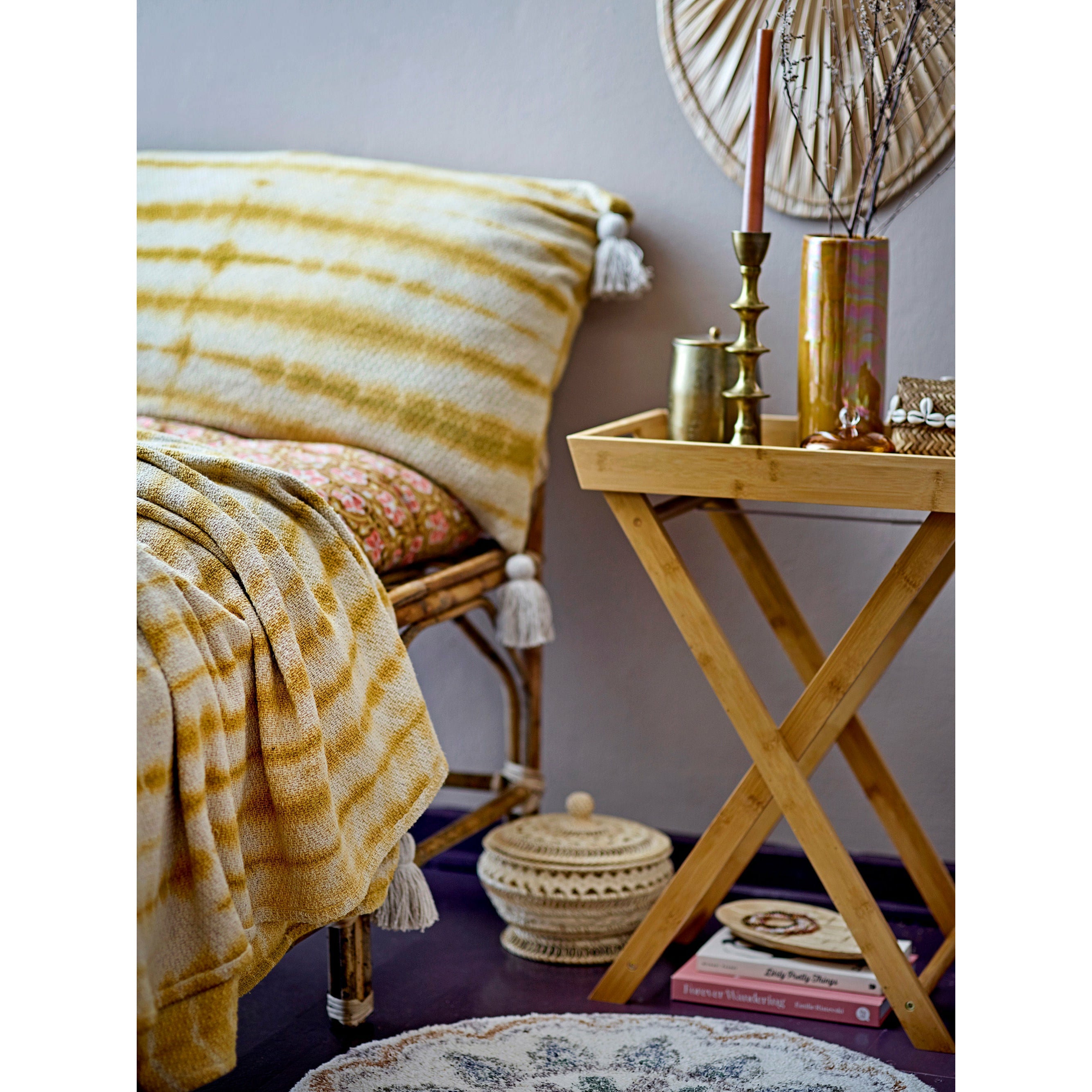 Bloomingville Kamala Cushion, Brown, Cotton