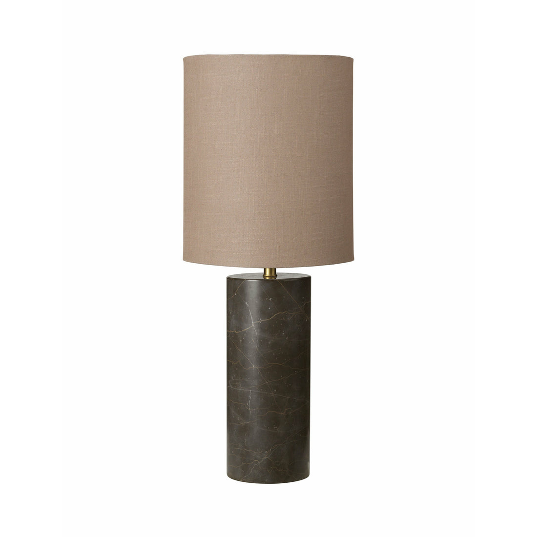 Cozy Living Ella Marble Lamp Toffee Brown w. Taupe shade