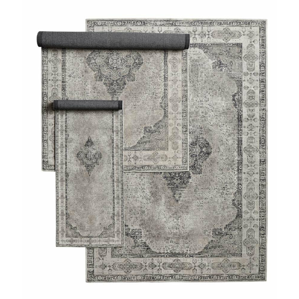 Nordal VENUS woven cotton carpet - 200x290 - grey