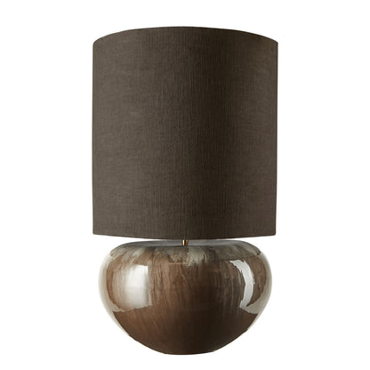 Cozy Living Ena Enameled Lamp TAUPE w. Shade - Large*