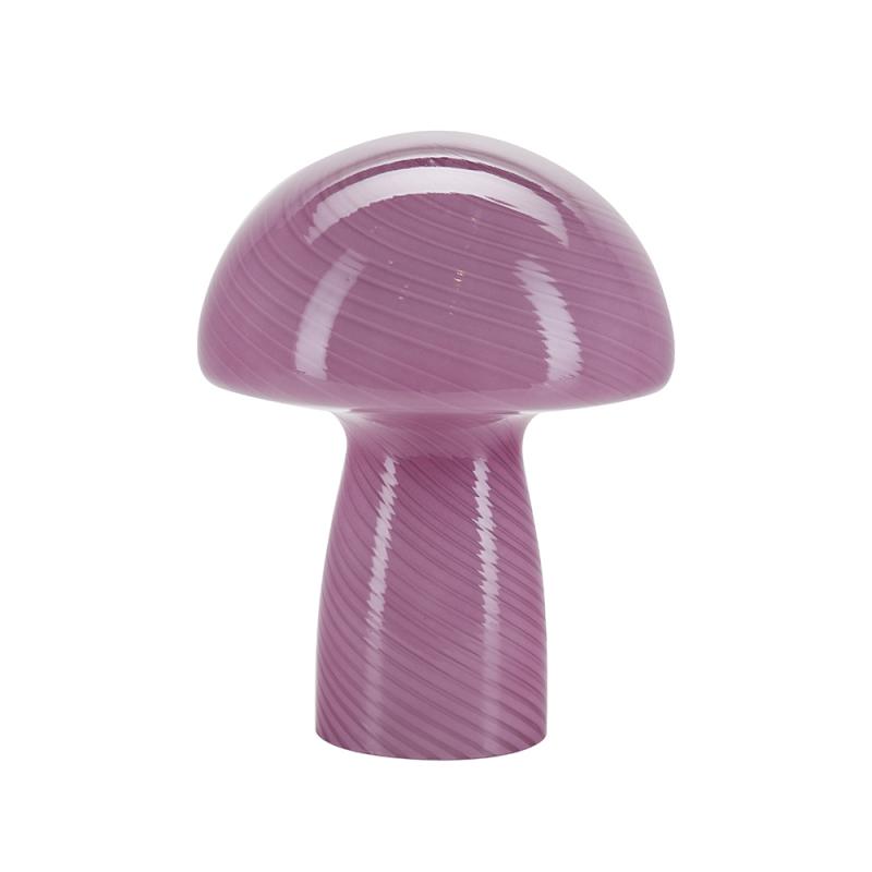 Bahne - Fungal lamp / Mushroom Table lamp, Pink - H23 cm.