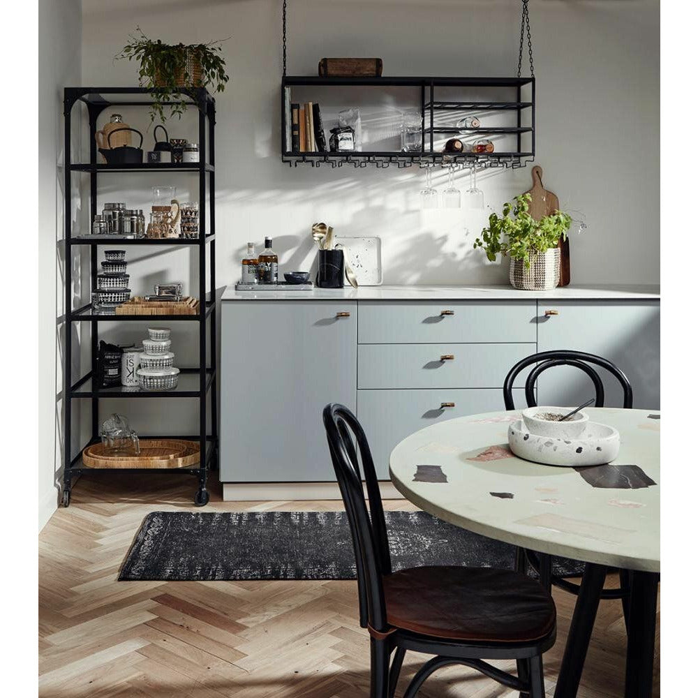 Nordal LOFT køkkenhylde i jern t/ophæng - 120x30 cm - sort - Nordal - DesignGaragen.dk