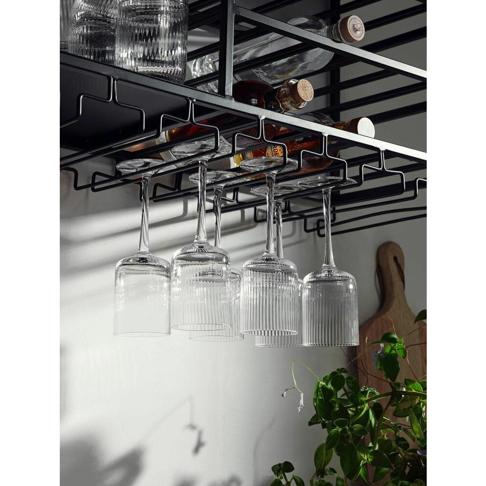Nordal LOFT køkkenhylde i jern t/ophæng - 120x30 cm - sort - Nordal - DesignGaragen.dk