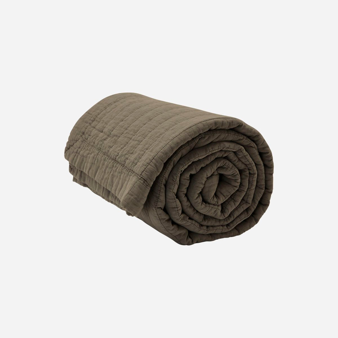 By Nord-Wattered Bedspread, Magnhild, Bark-L: 280 cm, W: 160 cm