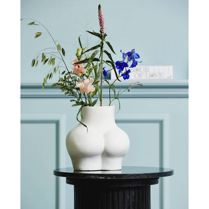 Avaji Lower Body - Vase in Ceramics - H23 cm - White