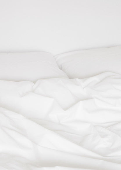 Sekan Studio Cotton Percale Bed Set - White