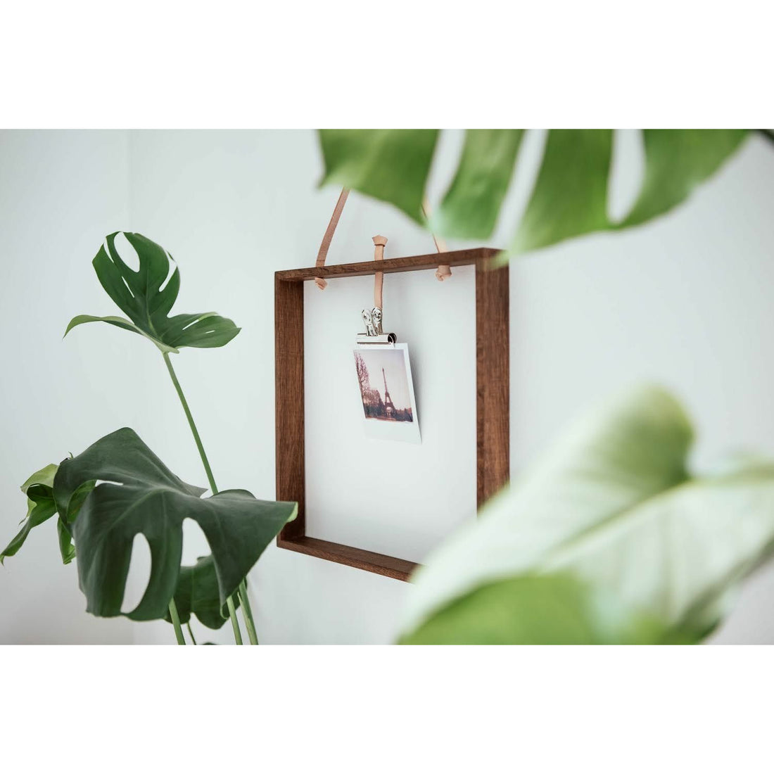 Langbo Square Frame - Smoked Oiled Oak / Chrome