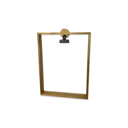 Langbo A4 Frame - White Oiled Oak / Brass