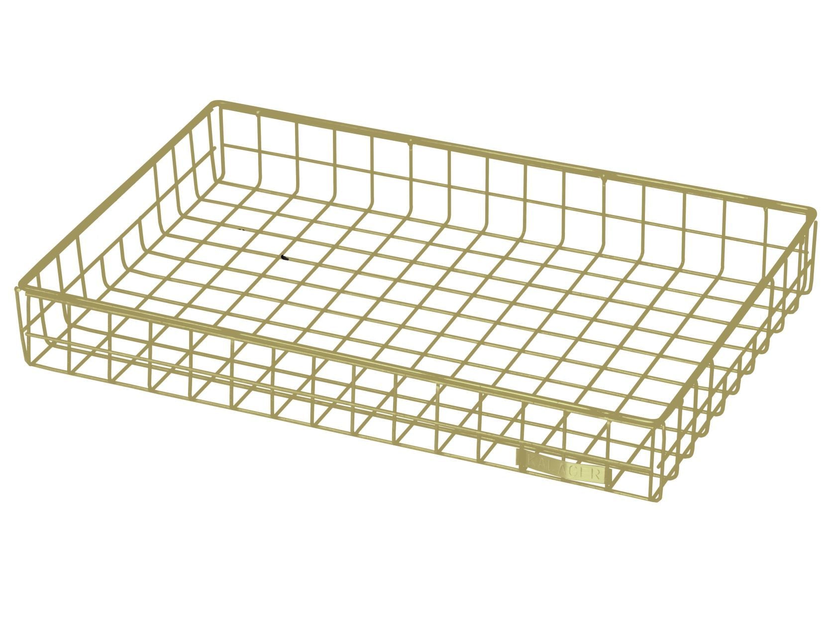 Kalager design wire tray, between, green beige