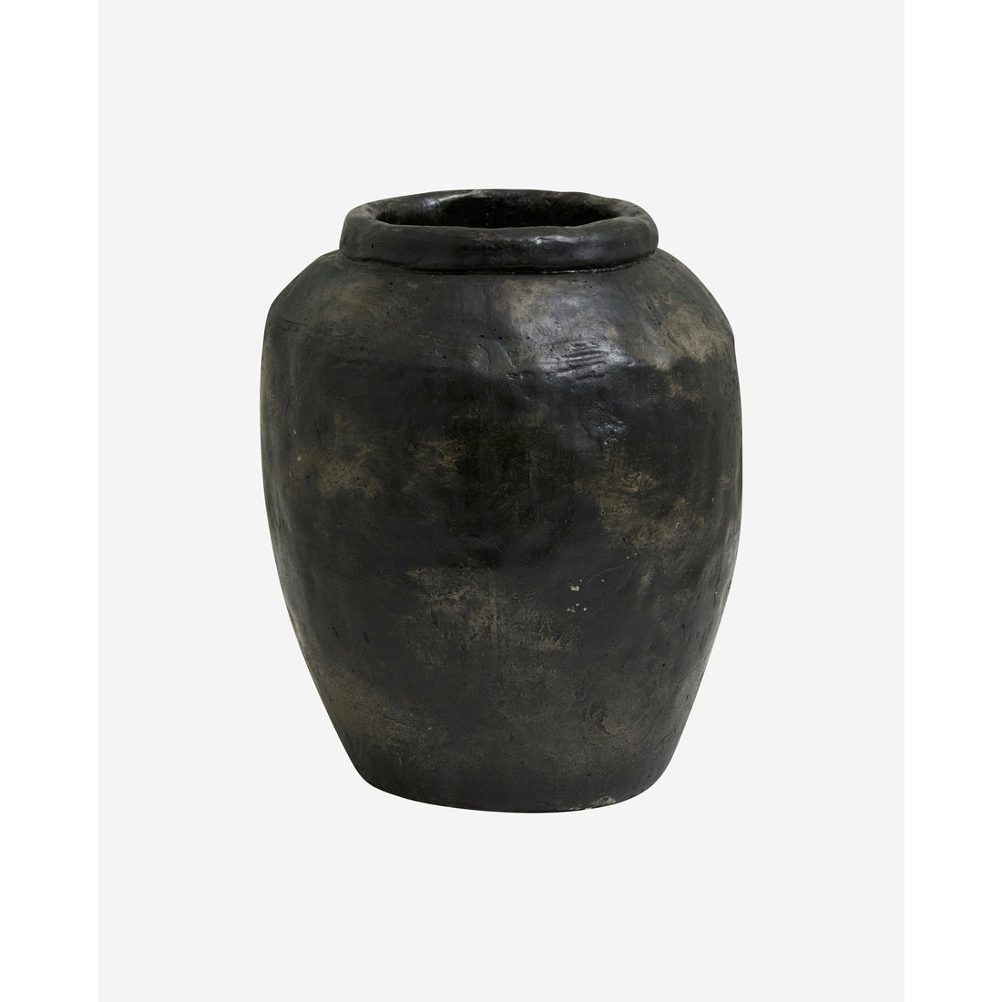Nordal - CEMA rustic flowerpot - medium - h33 cm - black