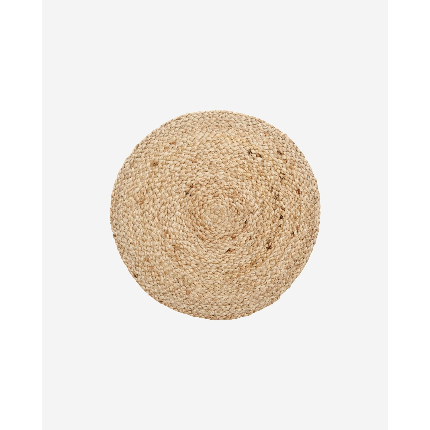 Nordal - Round cover in Jute - Ø35 cm - Nature - set of 4 pcs.