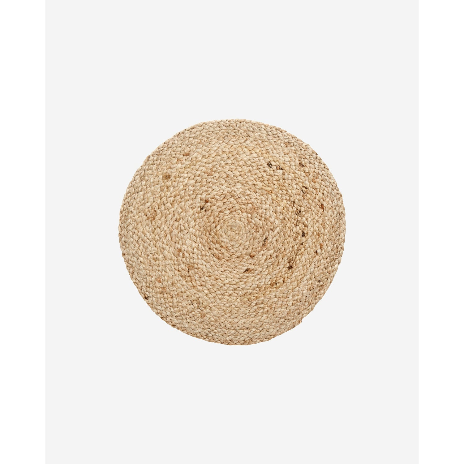 Nordal - Rund dækkeserviet i jute - ø35 cm - natur - sæt med 4 stk. - Nordal - DesignGaragen.dk