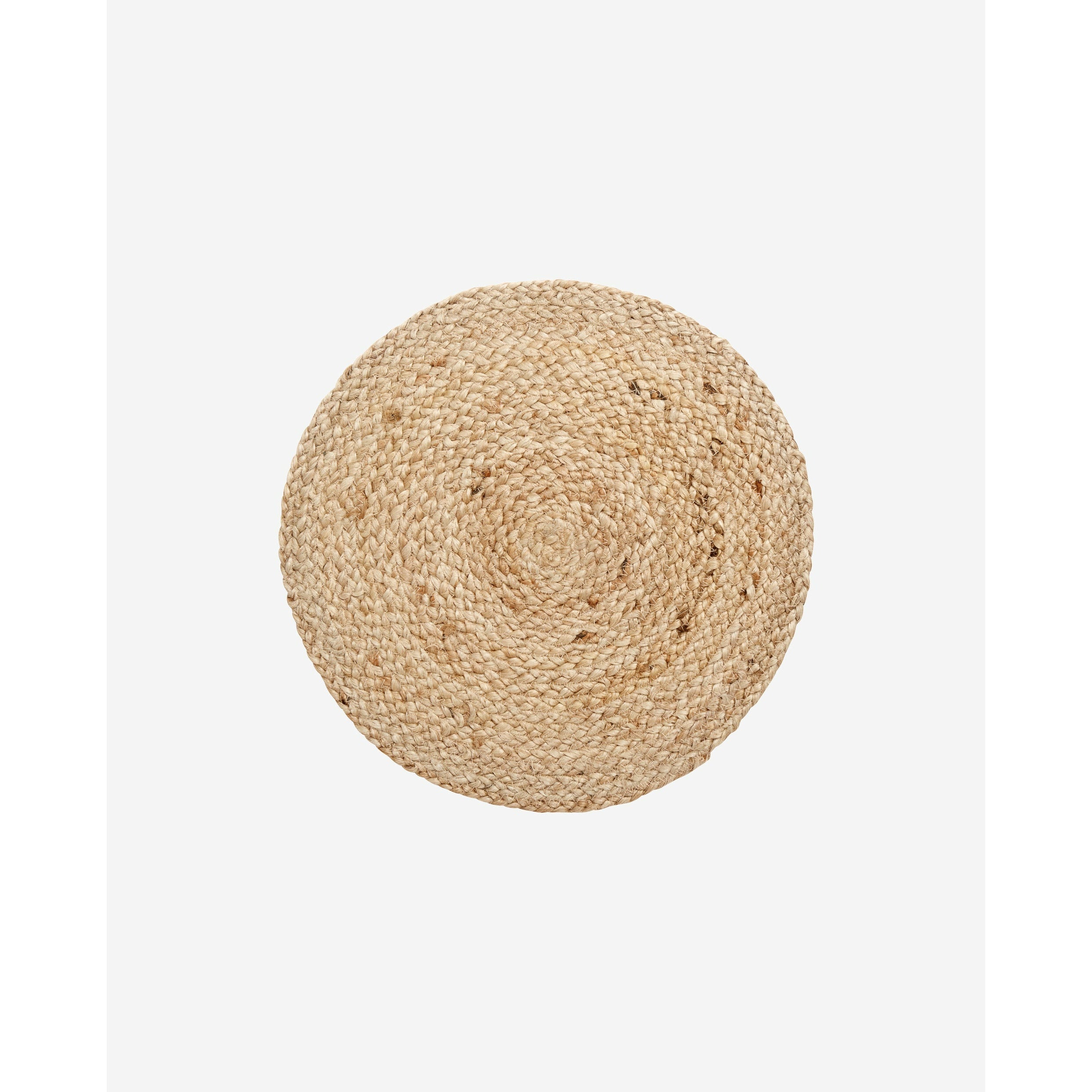 Nordal - Rund dækkeserviet i jute - ø35 cm - natur - sæt med 4 stk. - Nordal - DesignGaragen.dk