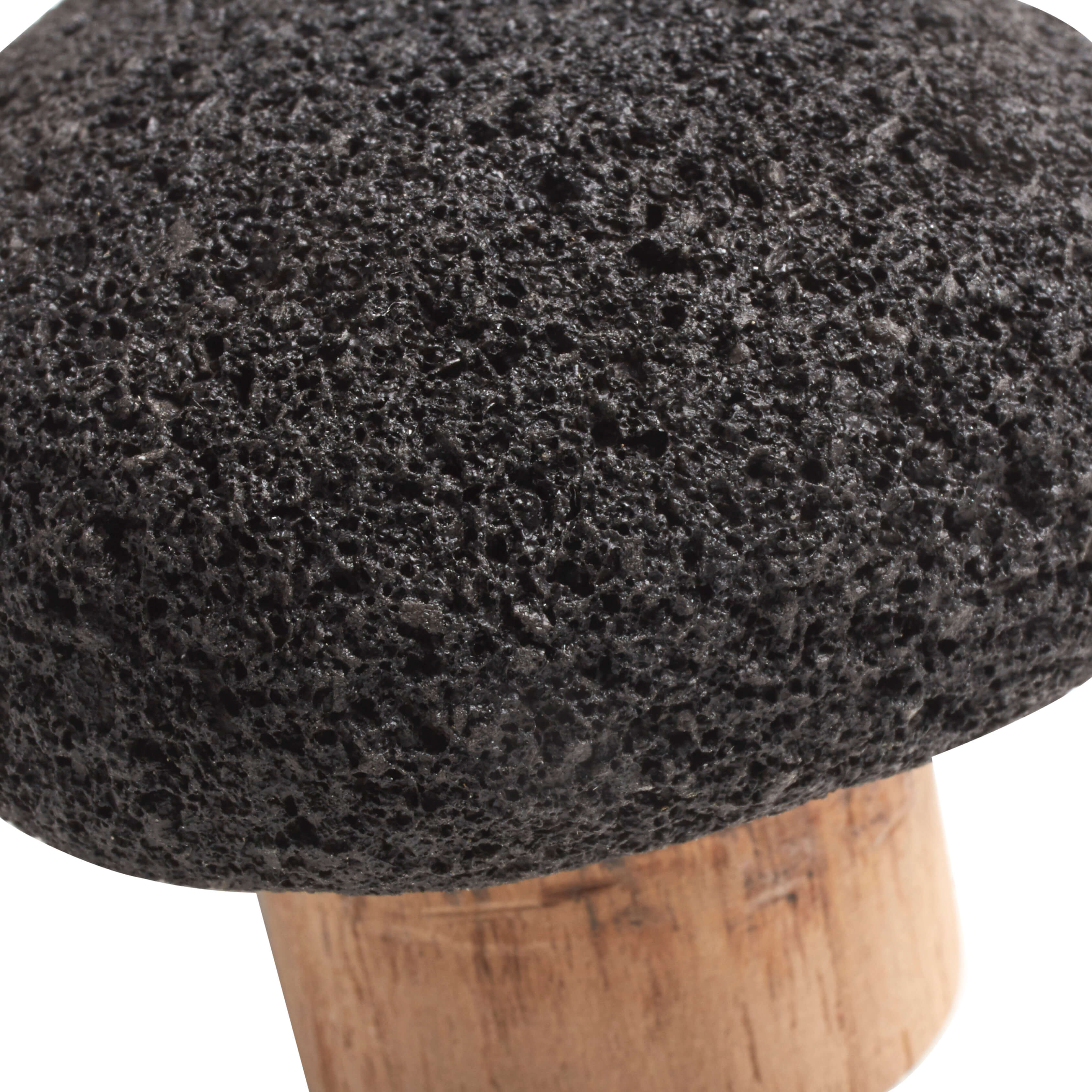 Knage Crust S - Mat sort - Lava sten - W: 6 H: 6 D: 6 cm - Muubs - DesignGaragen.dk