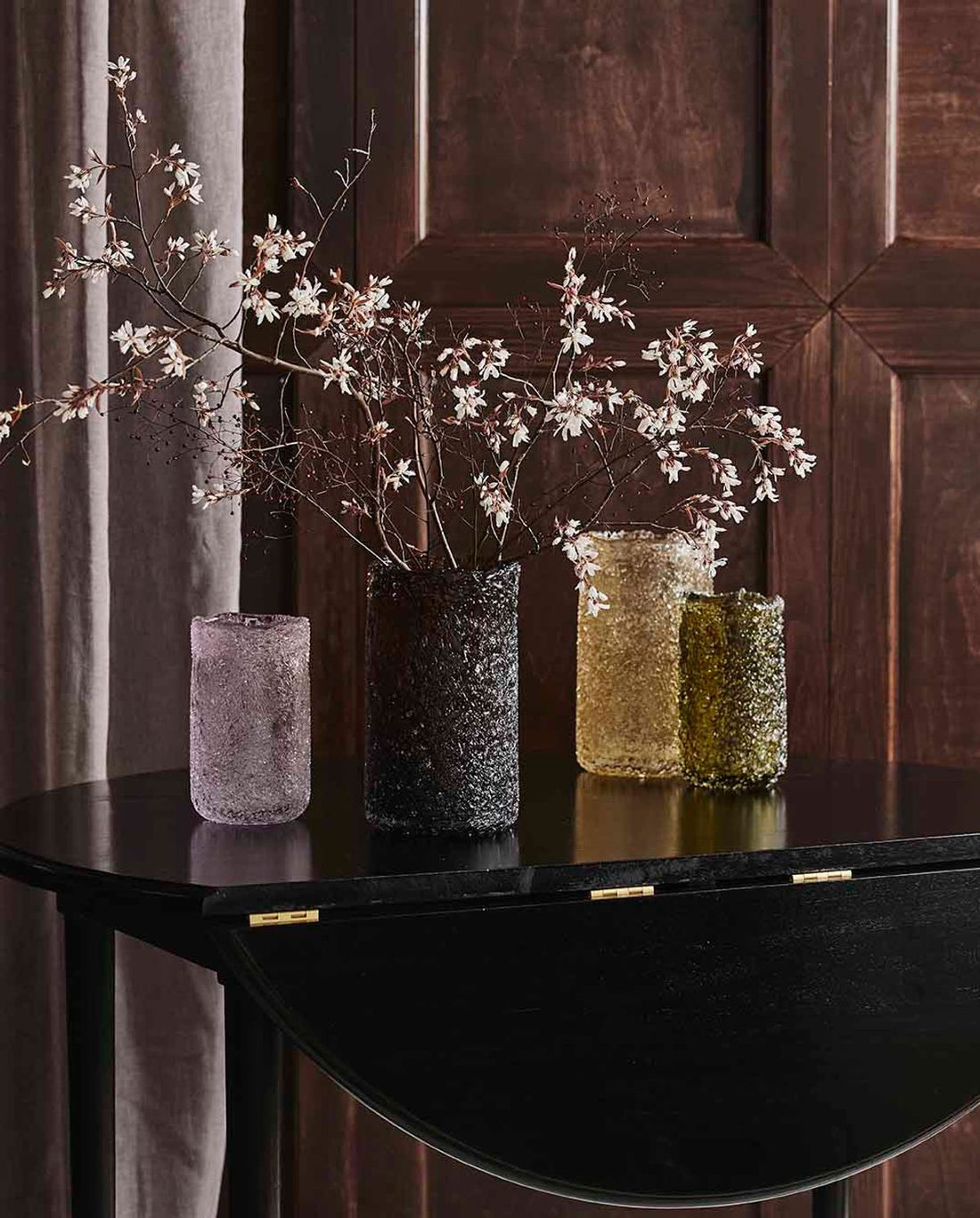 Clyde Glass Vase - H25 cm - Rav Yellow