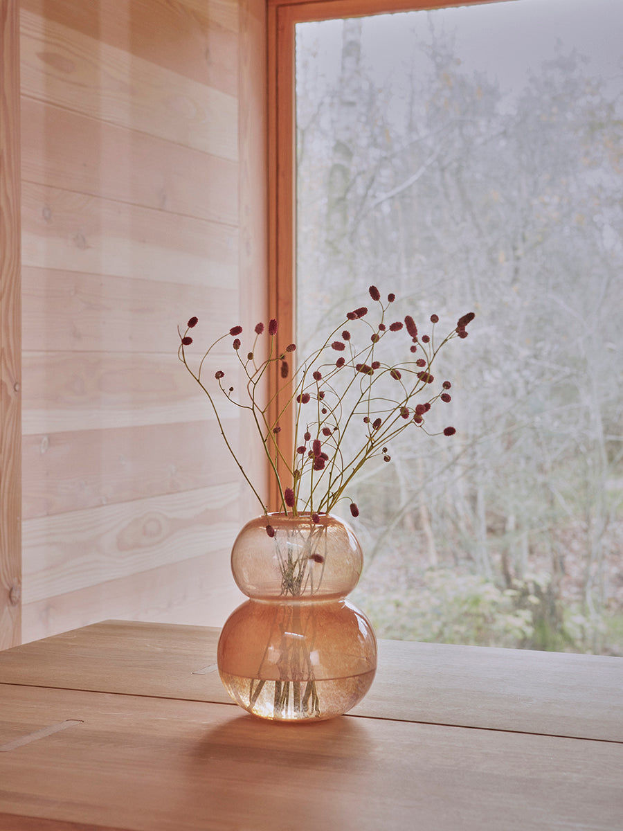 OYOY LIVING Lasi Vase - Lille - Taupe