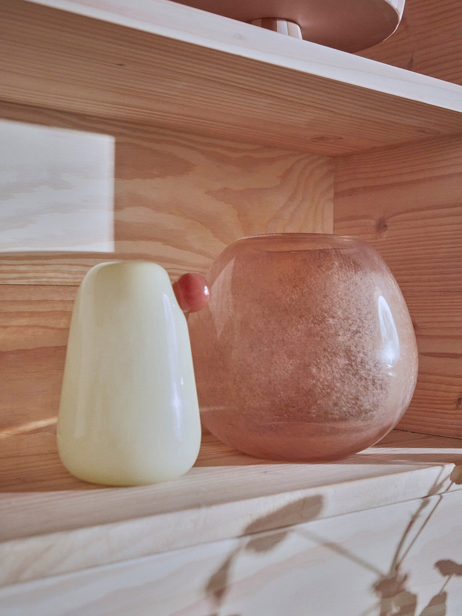 OYOY LIVING Lasi Vase - Mellem - Taupe