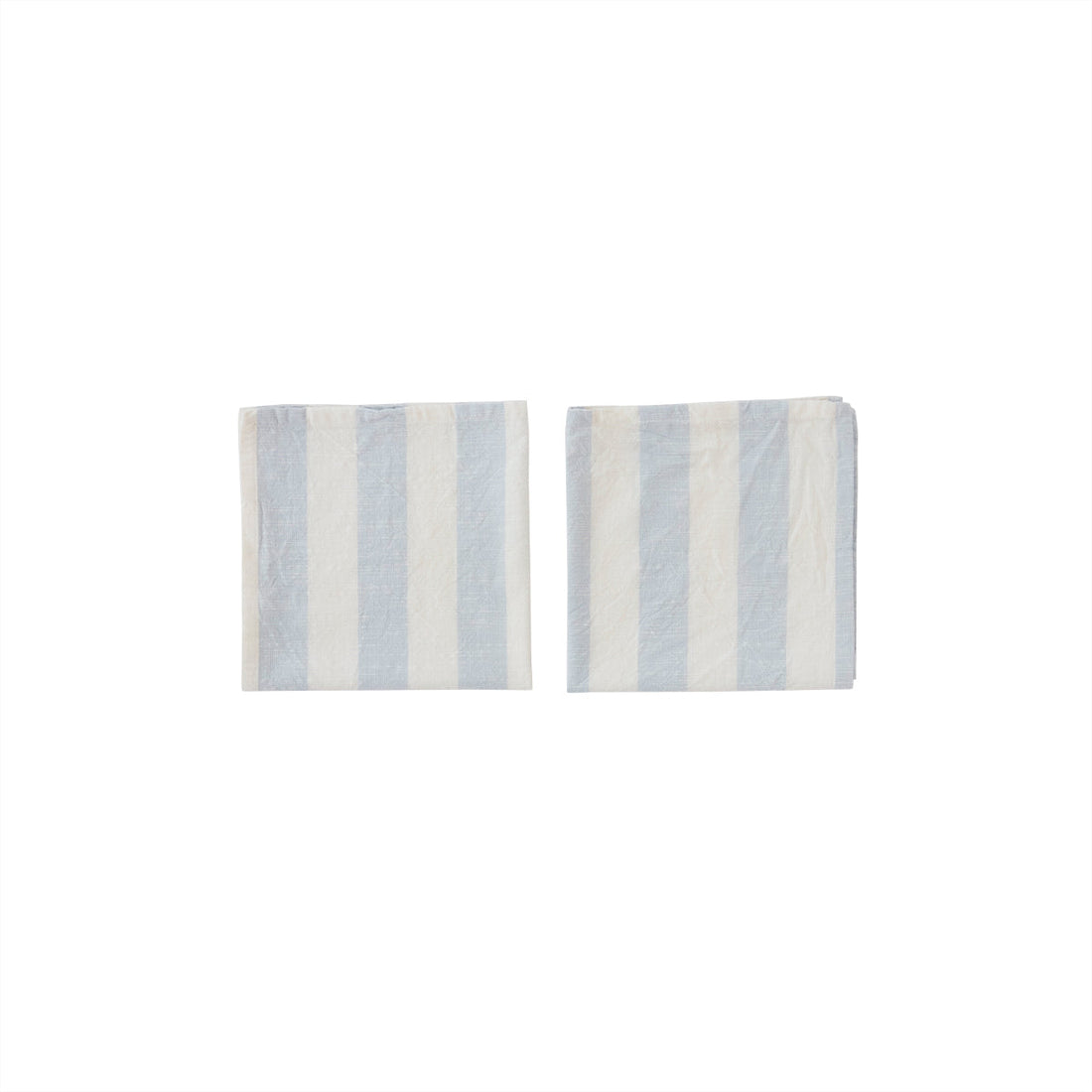 Oyoy Living Striped Fabric Wipe - Pack of 2 - Ice Blue
