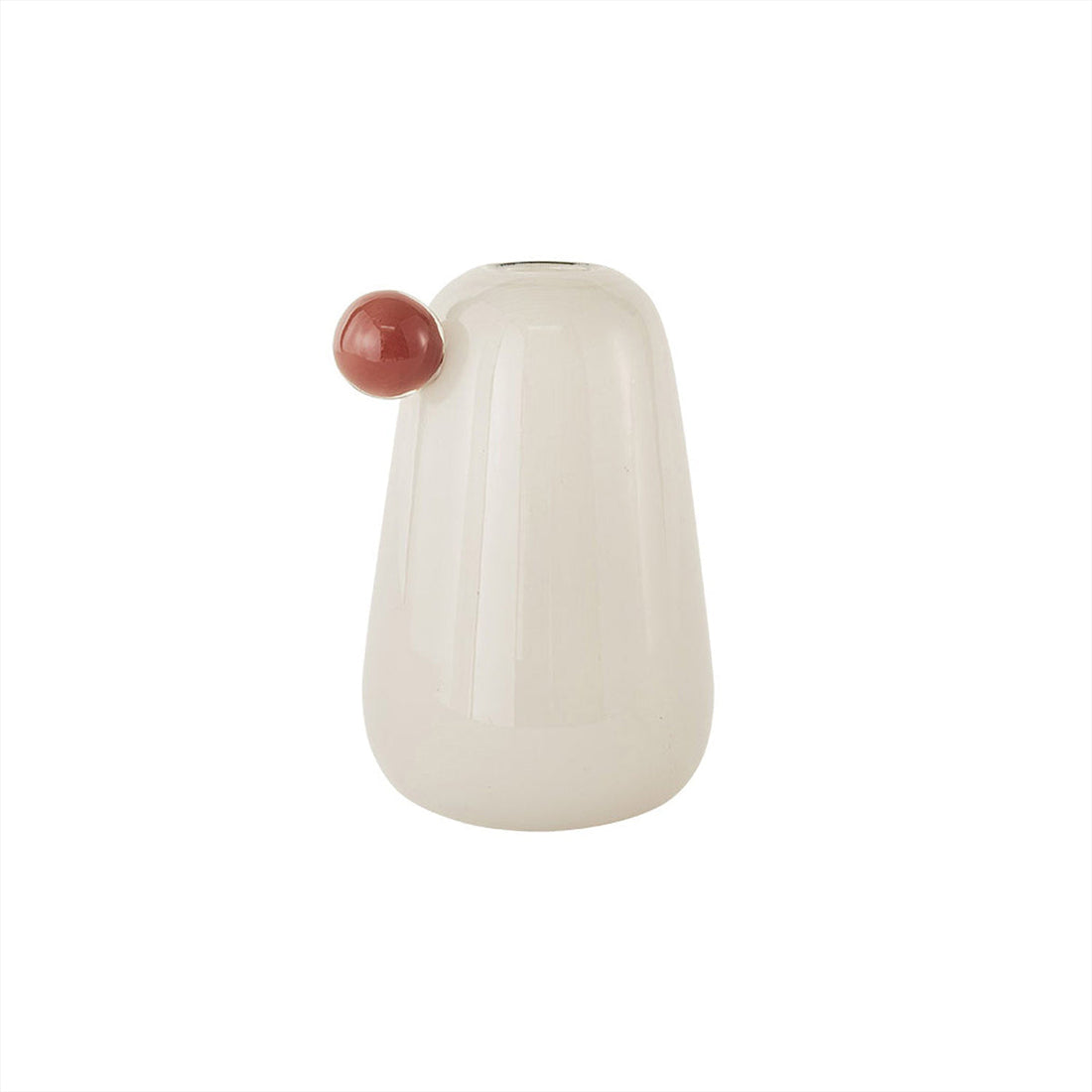 OYOY LIVING Inka Vase - Lille - Råhvid