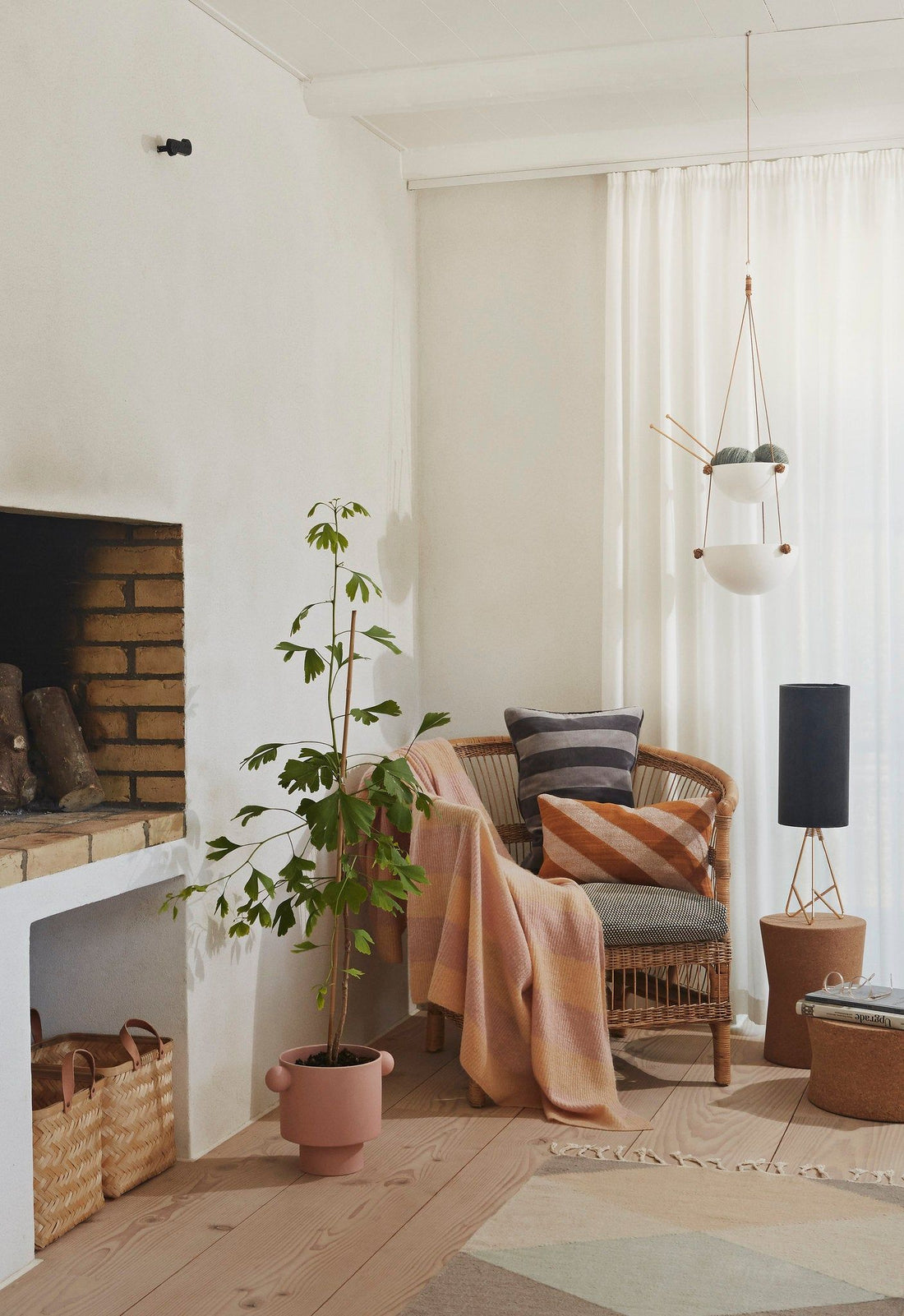 OYOY LIVING Inka Kana Potte - Stor - Rosa