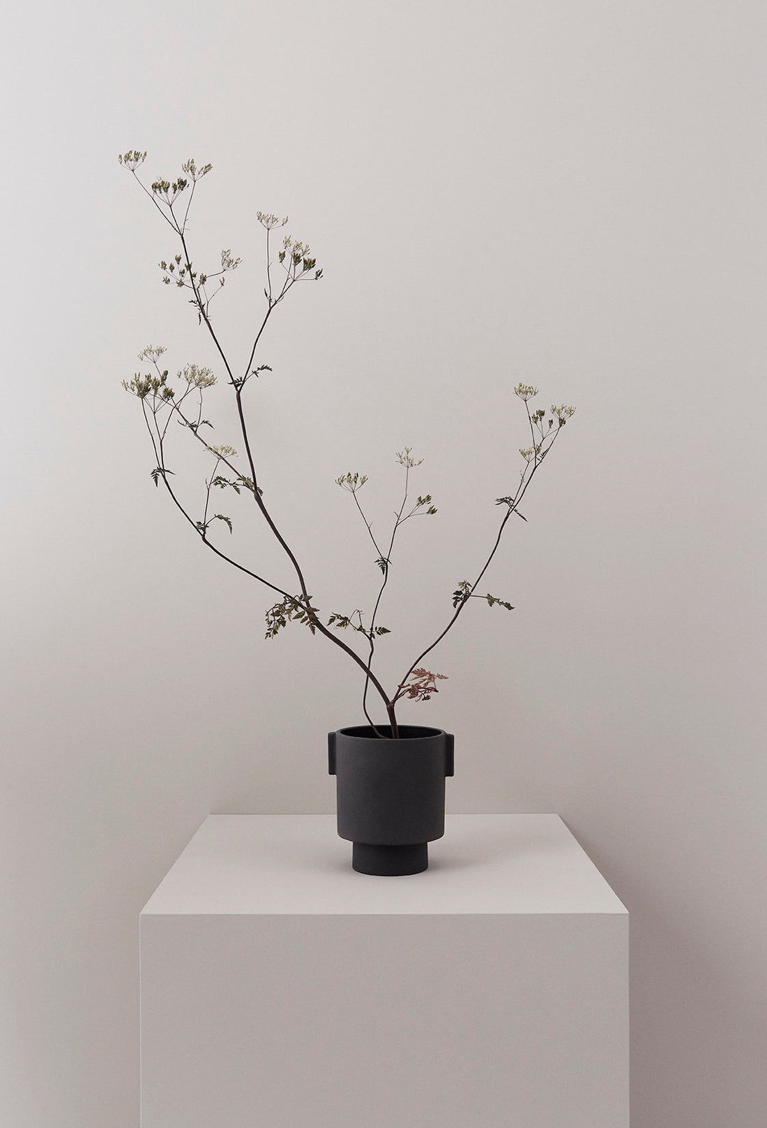 OYOY LIVING Inka Kana Potte - Medium - Antracit