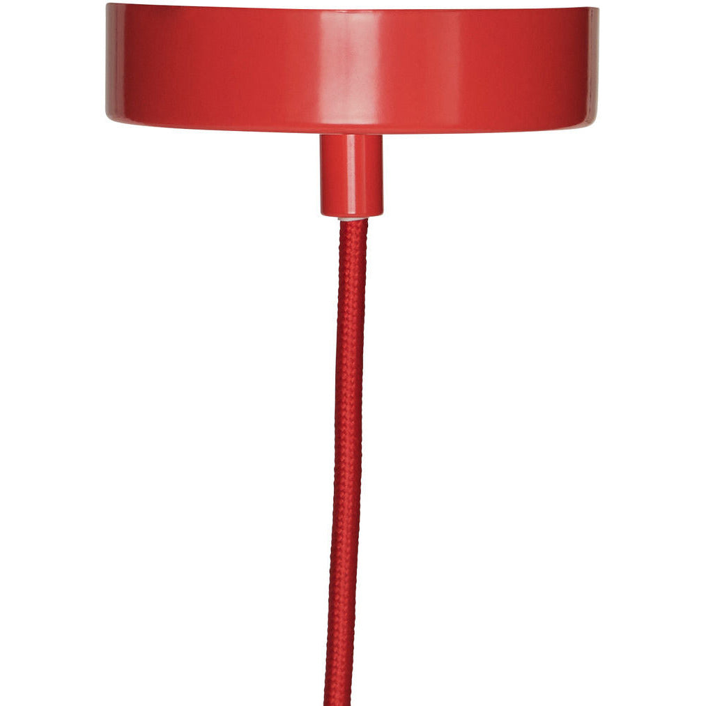 Hübsch Chand Ceiling Lamp Trapez Red/Nature